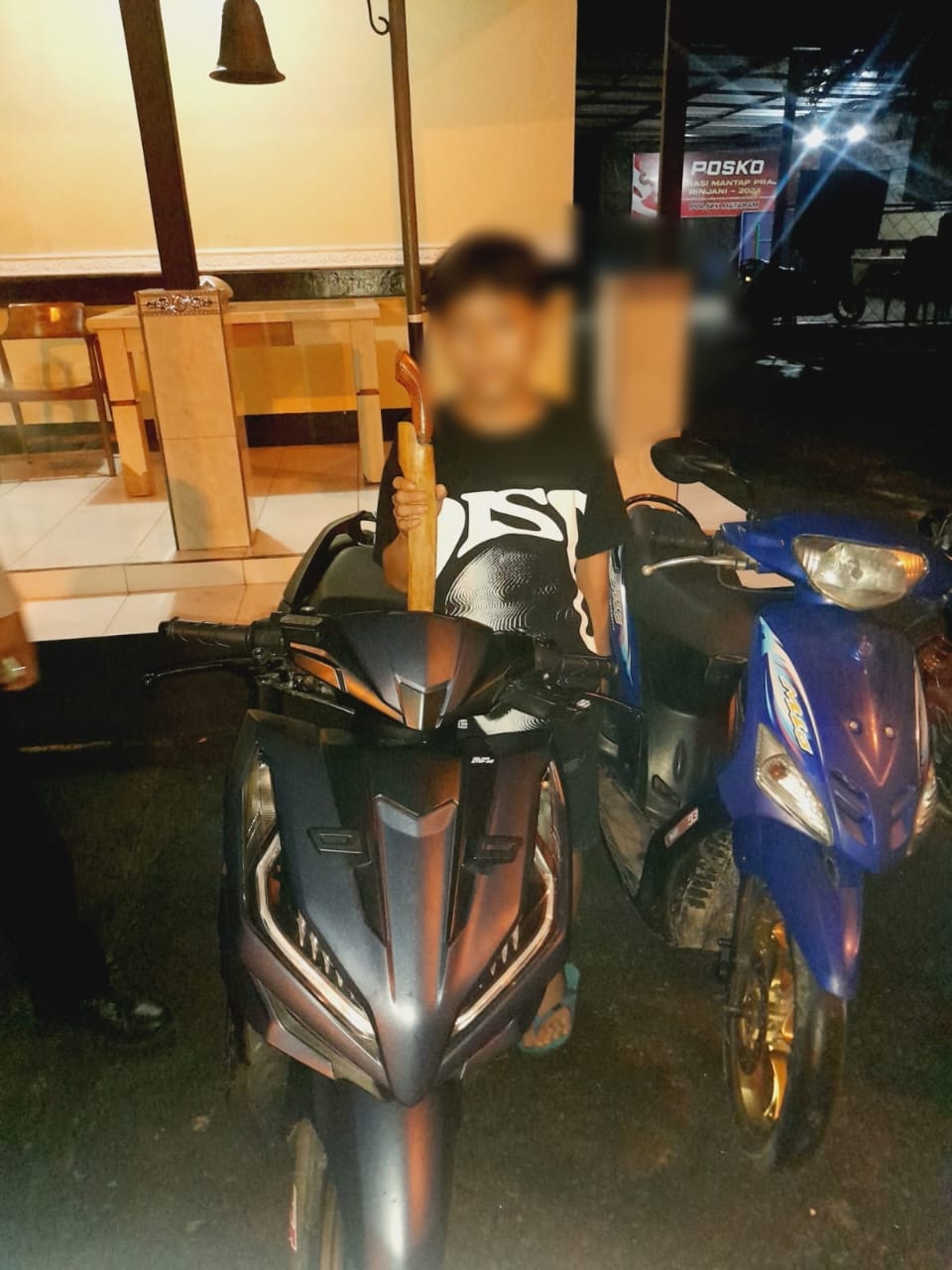 4 Motor Spektek dan Sajam Diamankan dalam Patroli KRYD Polsek Mataram