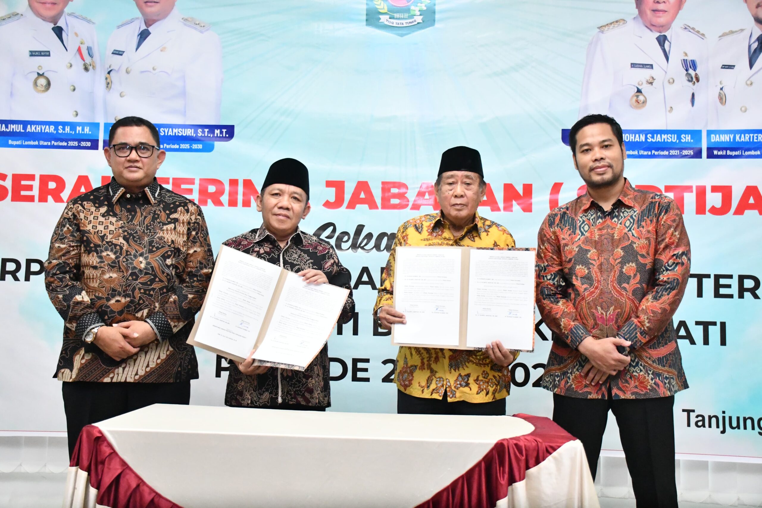 Bupati Bersama Wabup Lombok Utara Resmi Laksanakan Sertijab