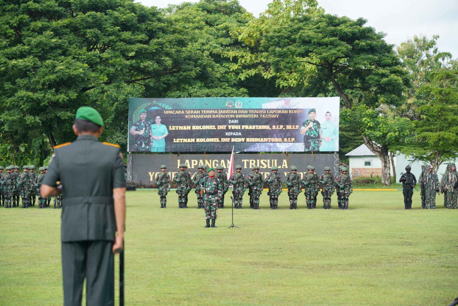 Resmi Berganti, Letkol Dedy Risdiantoro Jabat Danyonif 742/SWY
