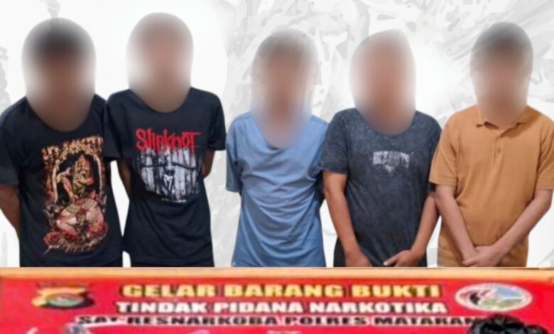 Lima Pria Digerebek di Monjok, Polisi Sita 7,75 Gram Sabu