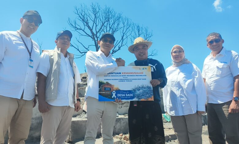 BI NTB Salurkan Bantuan untuk Korban Kebakaran Kampung Adat Sade